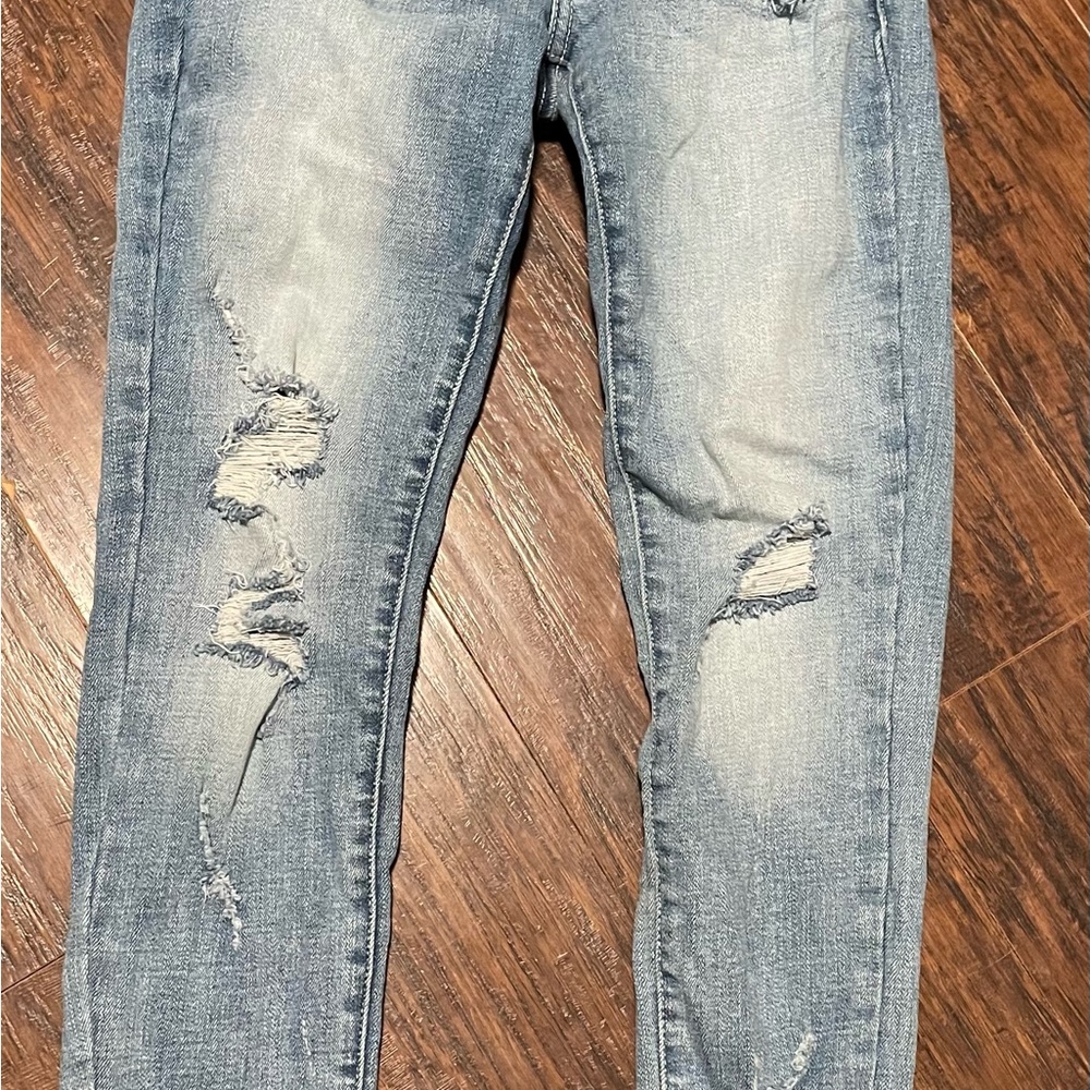 Stylish Kids Distressed Blue Jeans
